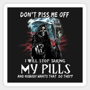 Skull Dont Piss Me Off Sticker